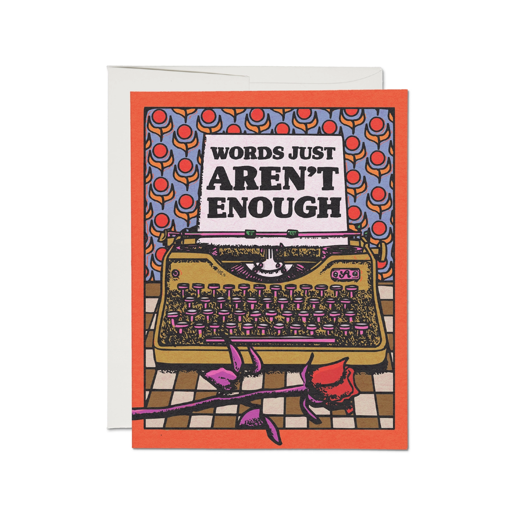 Words Aren't Enough Blank Card Red Cap Cards Cards - Any Occasion