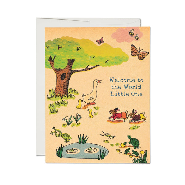 Richard Scarry Whimsy Hollow Baby Card Red Cap Cards Cards - Baby