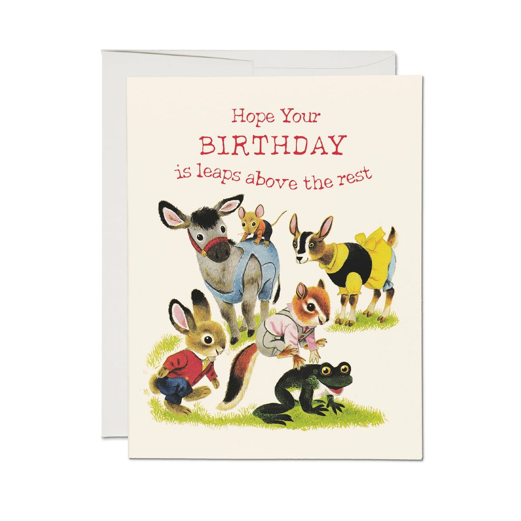 Richard Scarry Leaps Above Birthday Card Red Cap Cards Cards - Birthday