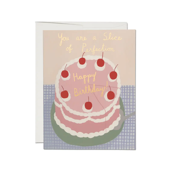 Slice Of Perfection Birthday Card Red Cap Cards Cards - Birthday