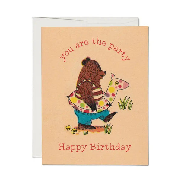 You Are The Party Birthday Card Red Cap Cards Cards - Birthday