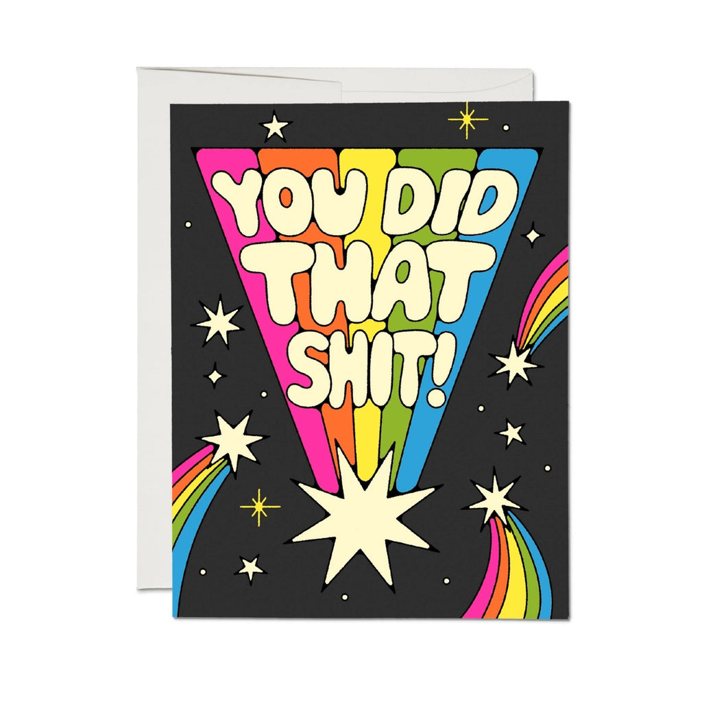 You Did That Congratulations Card Red Cap Cards Cards - Congratulations
