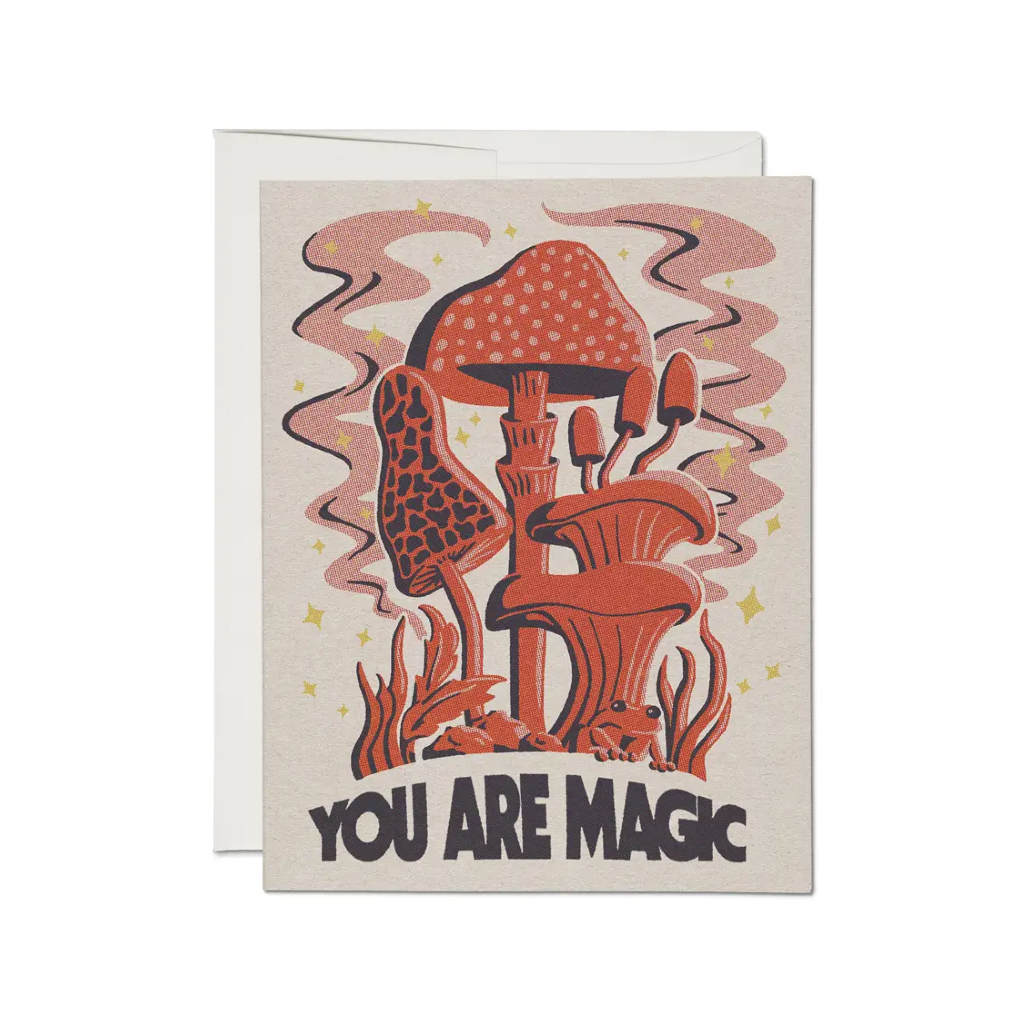 Mushroom Power Friendship Card Red Cap Cards Cards - Friendship