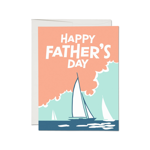Sailing Father's Day Card Red Cap Cards Cards - Holiday - Father's Day