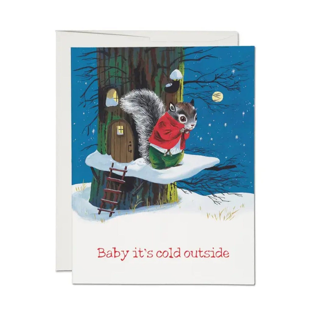 Baby It's Cold Holiday Card Red Cap Cards Cards - Holiday - Happy Holidays