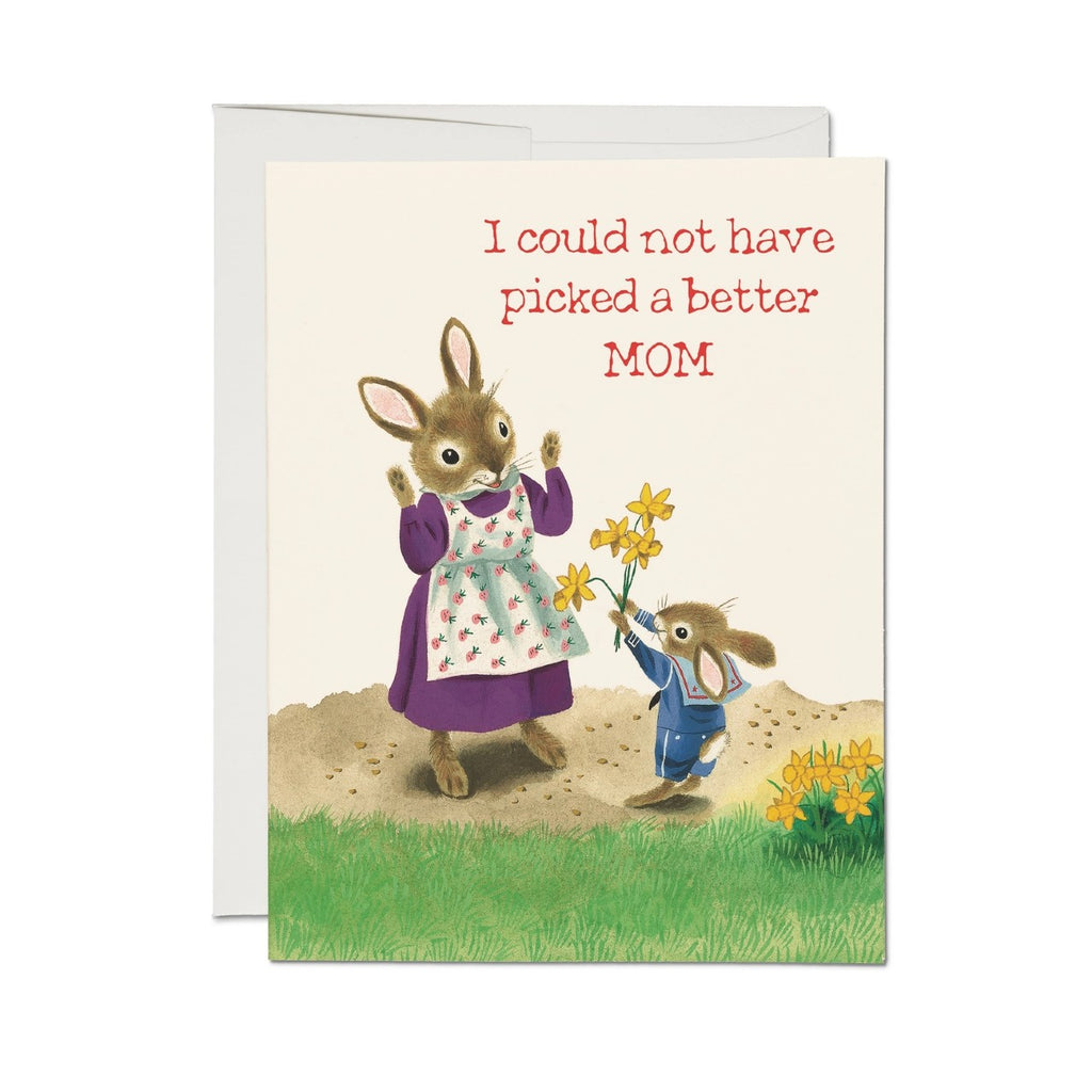 Richard Scarry Daffodil Mom Mother's Day Card Red Cap Cards Cards - Holiday - Mother's Day