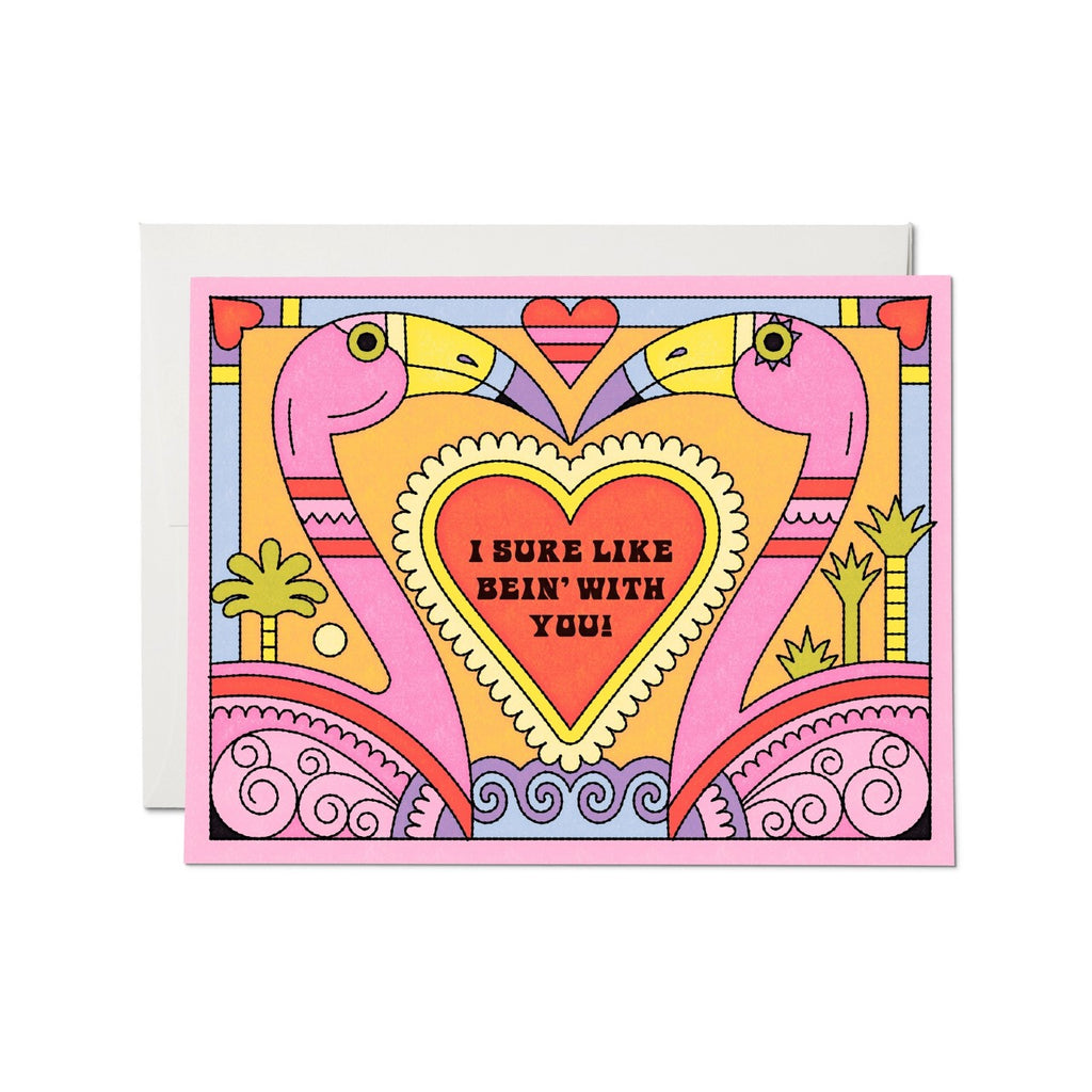Bein With You Love Card Red Cap Cards Cards - Love
