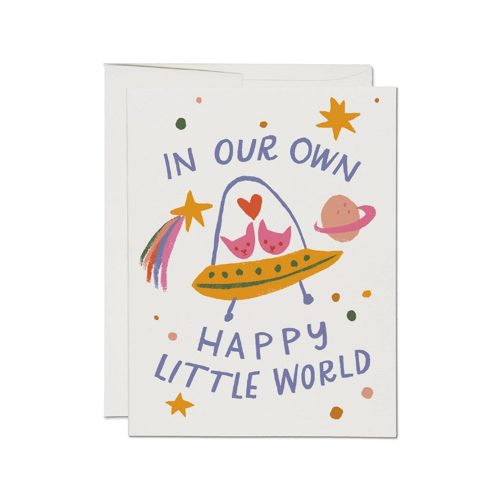 Happy Little World Love Card Red Cap Cards Cards - Love