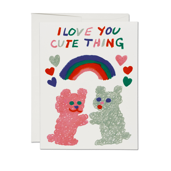 I Love You Cute Thing Love Card Red Cap Cards Cards - Love
