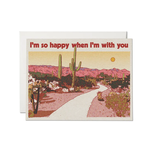 When I'm With You Love Card Red Cap Cards Cards - Love