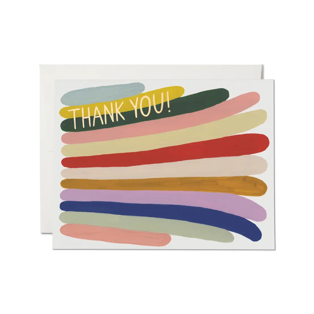 Rainbow Stripes Thank You Card Urban General Store 1102