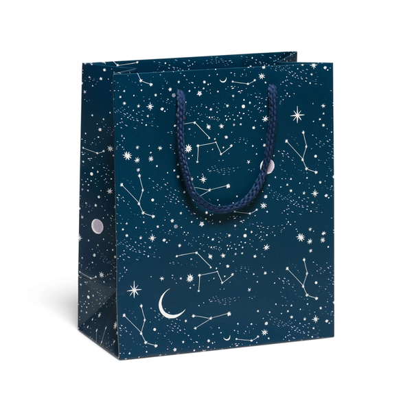 Moon And Stars Medium Gift Bag Red Cap Cards Gift Wrap & Packaging - Gift Bags