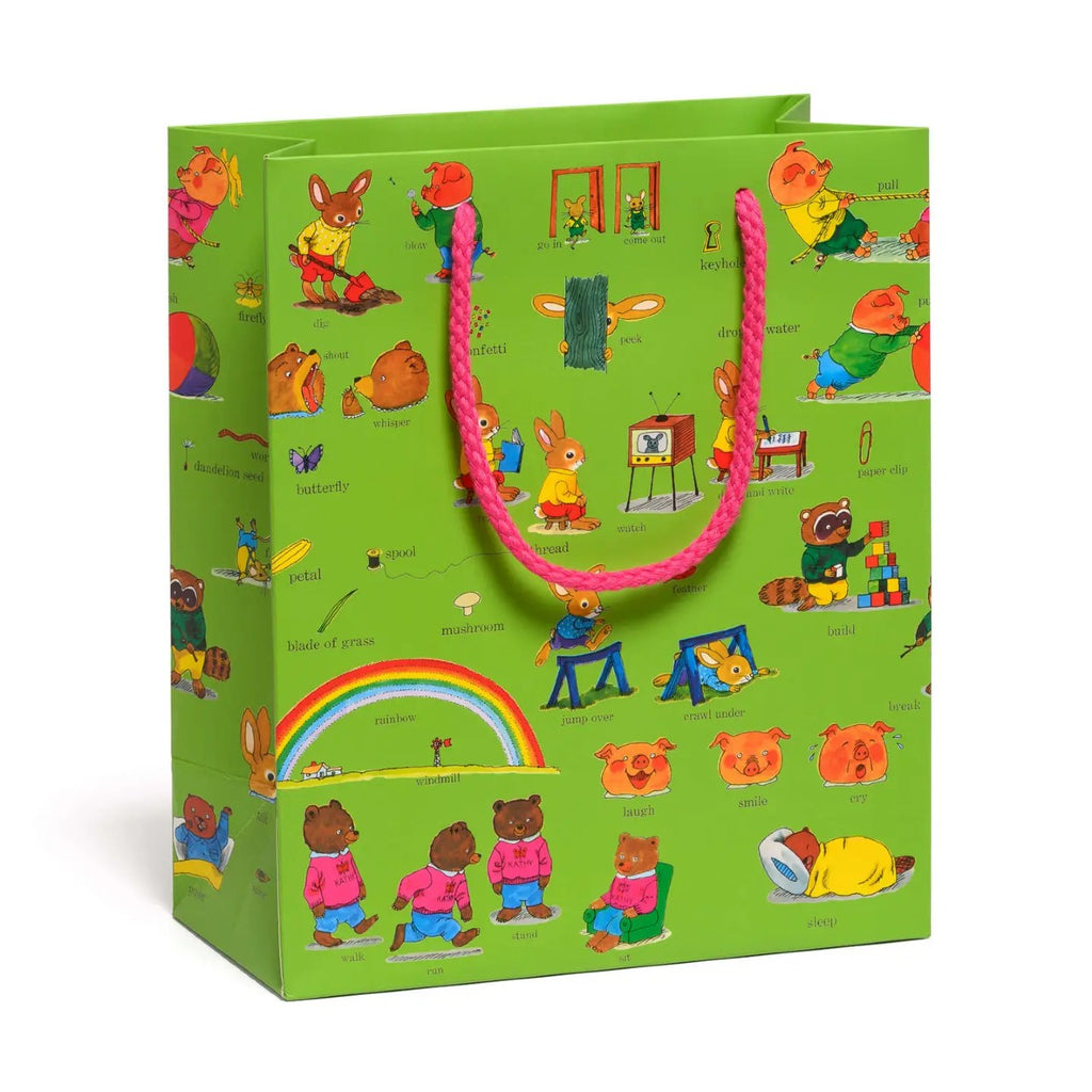 Richard Scarry Busytown Best Words Medium Gift Bag Red Cap Cards Gift Wrap & Packaging - Gift Bags