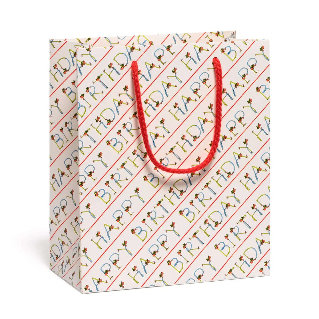 Richard Scarry Lowly Birthday Letters Medium Gift Bag Red Cap Cards Gift Wrap & Packaging - Gift Bags