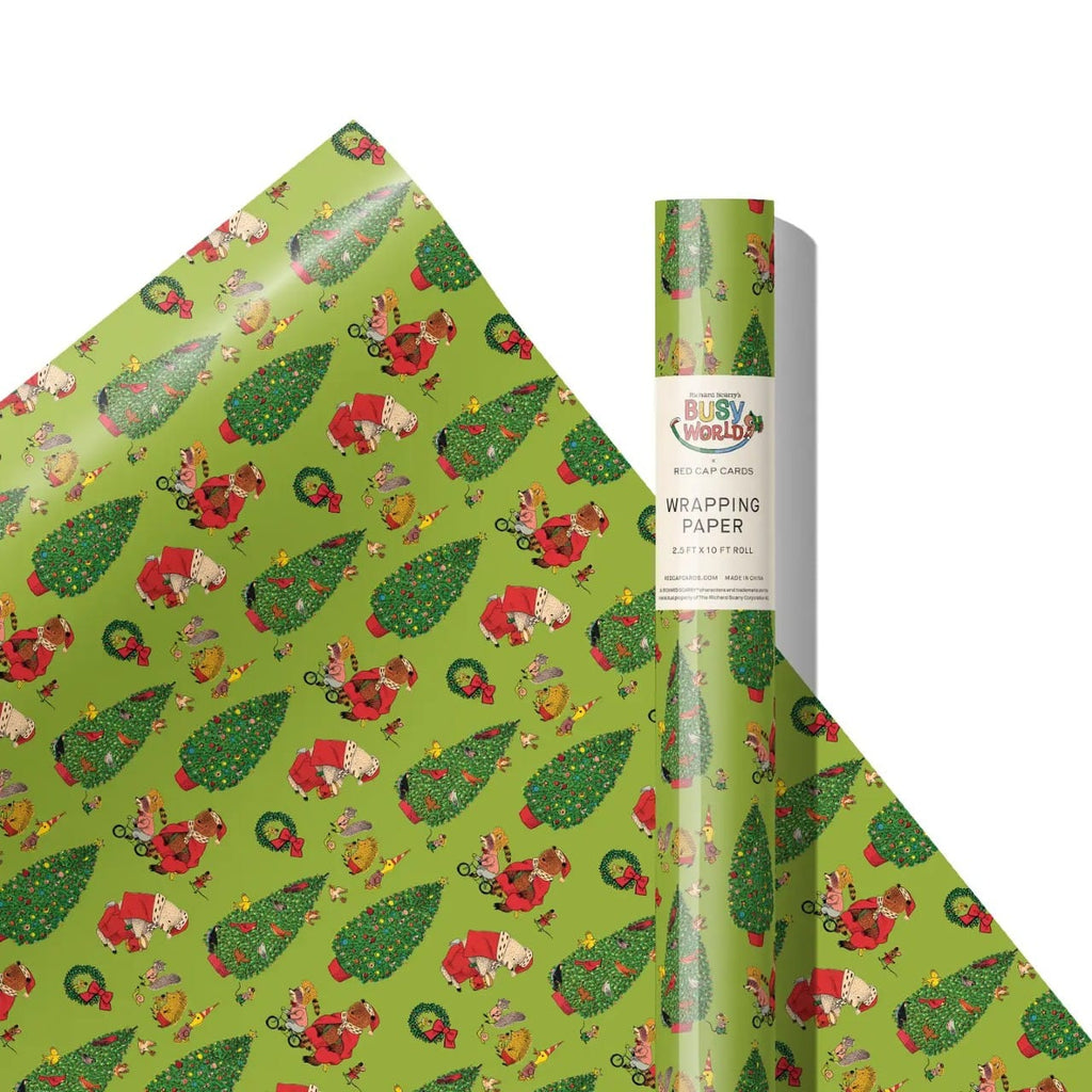 Jolly Bears Gift Wrap Roll Red Cap Cards Gift Wrap & Packaging - Gift Wrap