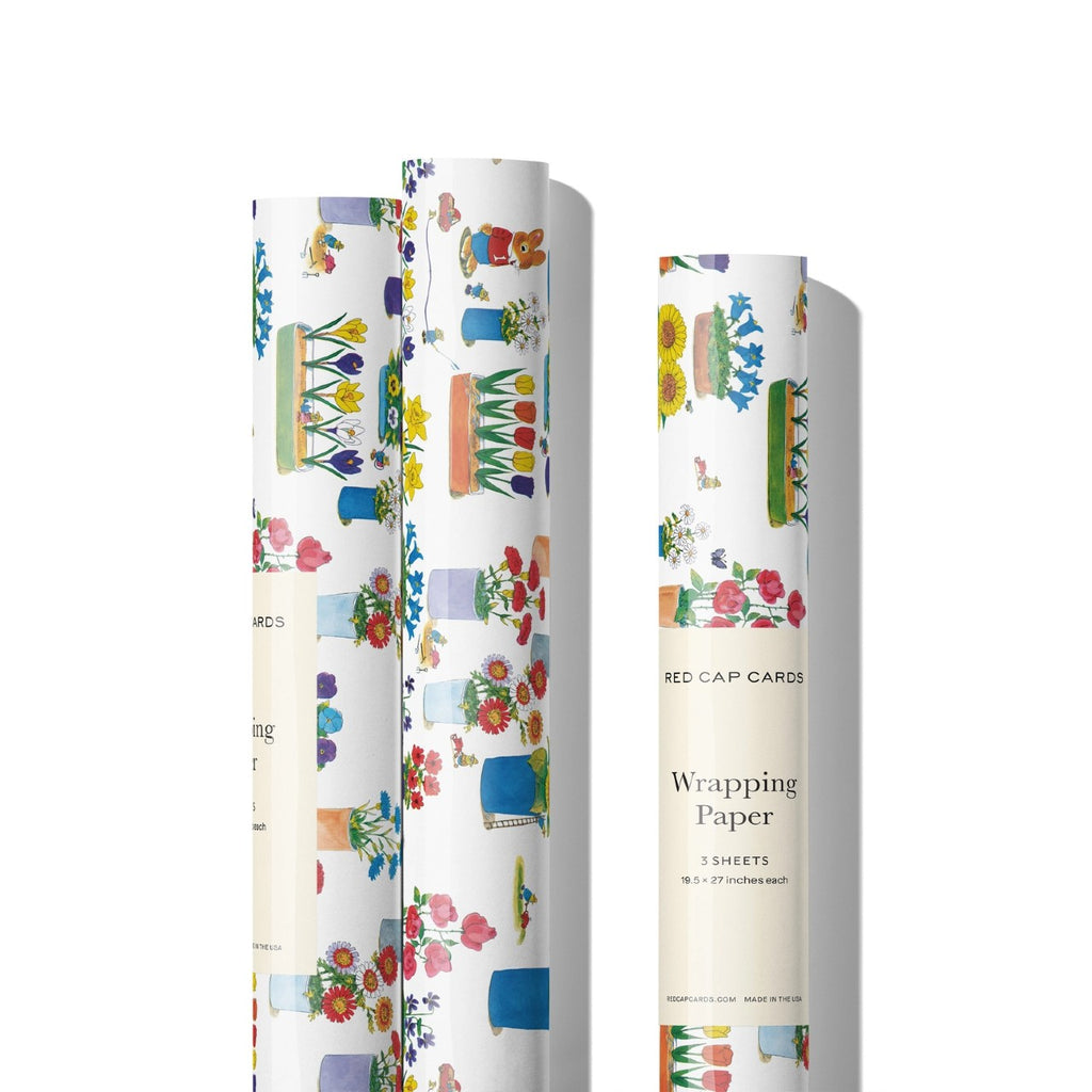 Richard Scarry Busytown Flowers Gift Wrap Roll Red Cap Cards Gift Wrap & Packaging - Gift Wrap