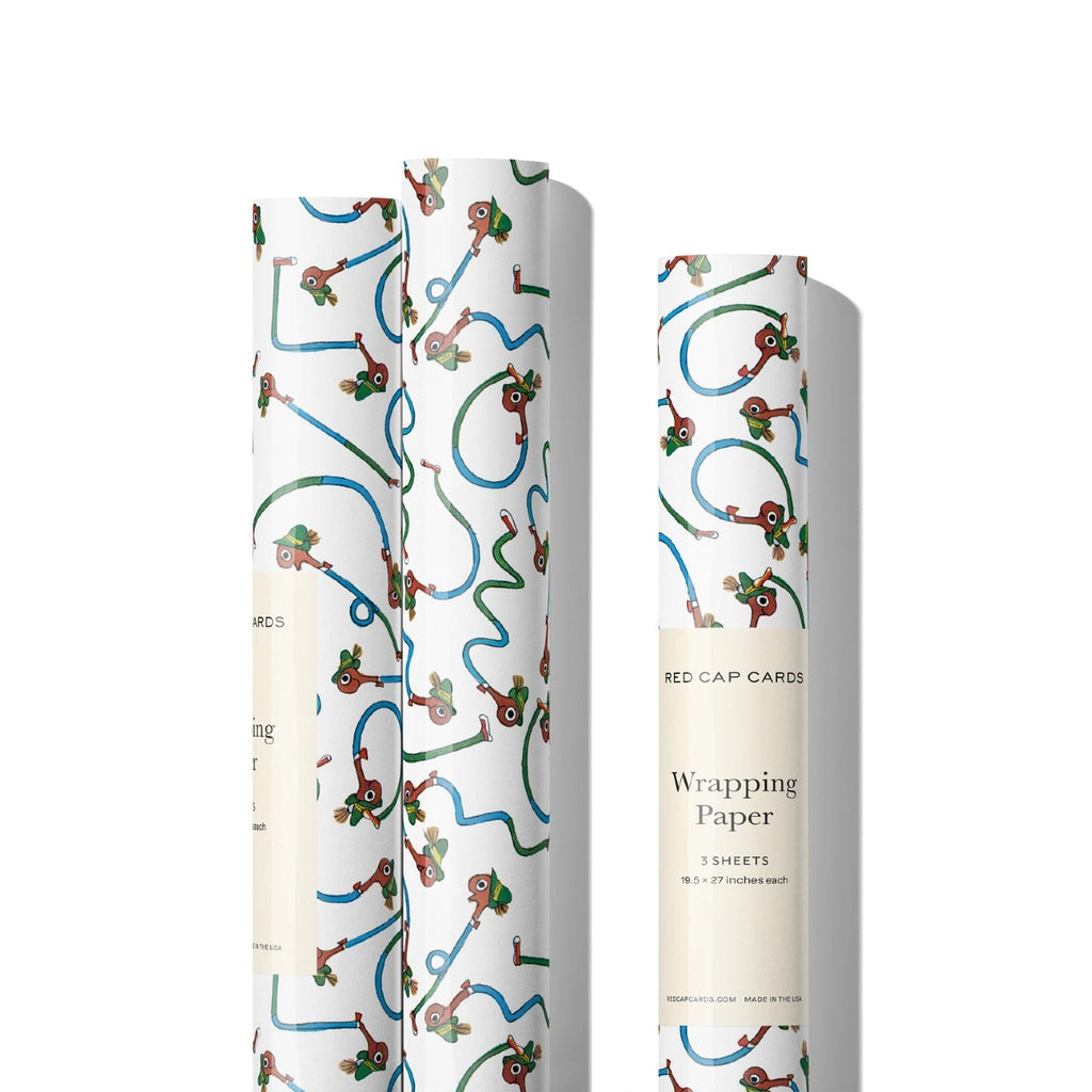 Richard Scarry Lowly Shapes Gift Wrap Roll Red Cap Cards Gift Wrap & Packaging - Gift Wrap