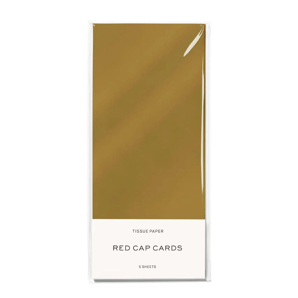 Gold Tissue Paper Red Cap Cards Gift Wrap & Packaging - Tissue Paper