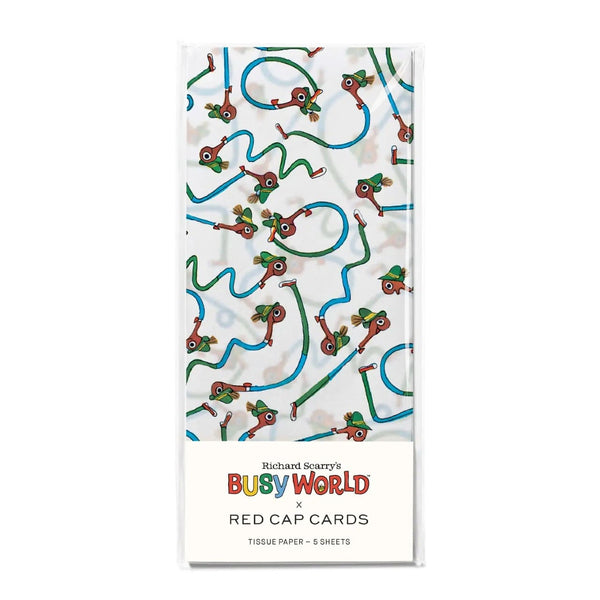 Lowly Shapes Tissue Paper Red Cap Cards Gift Wrap & Packaging - Tissue Paper