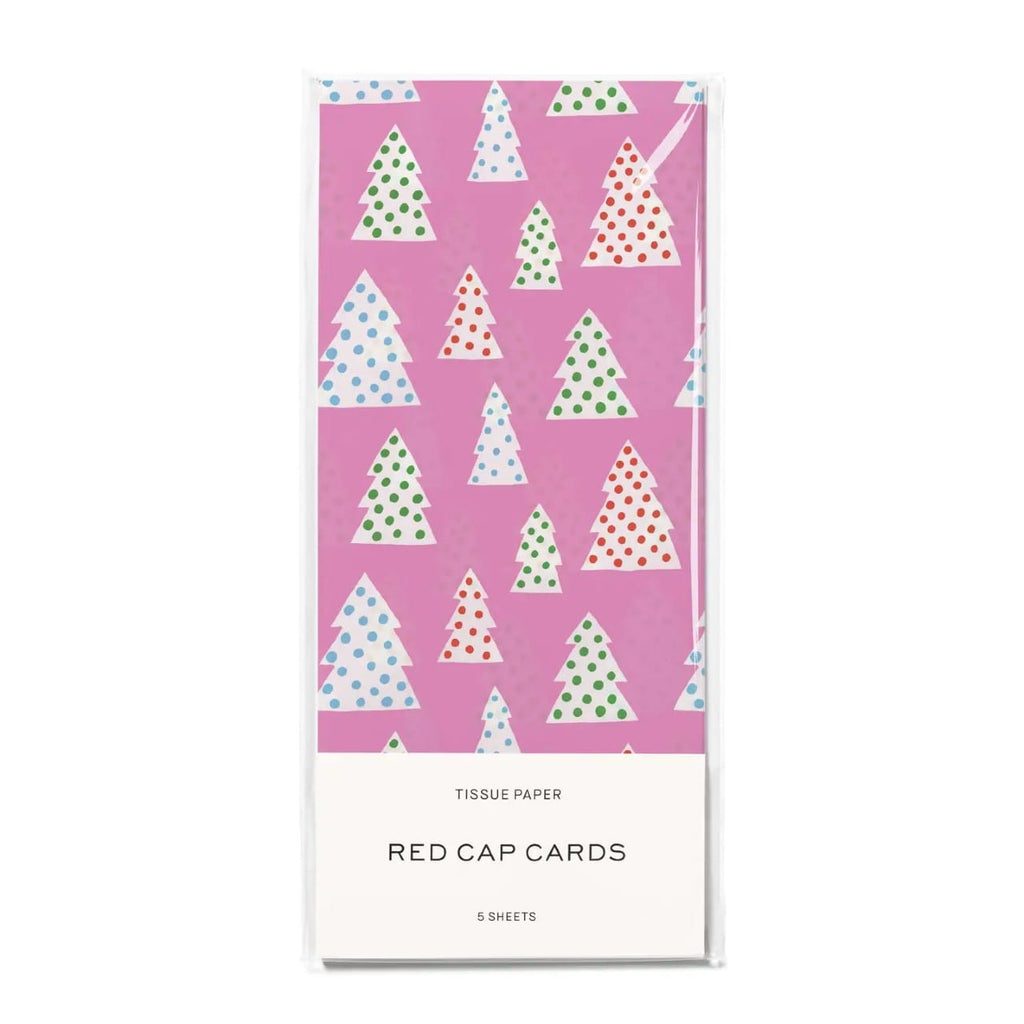 Polka Dot Trees Tissue Paper Red Cap Cards Gift Wrap & Packaging - Tissue Paper