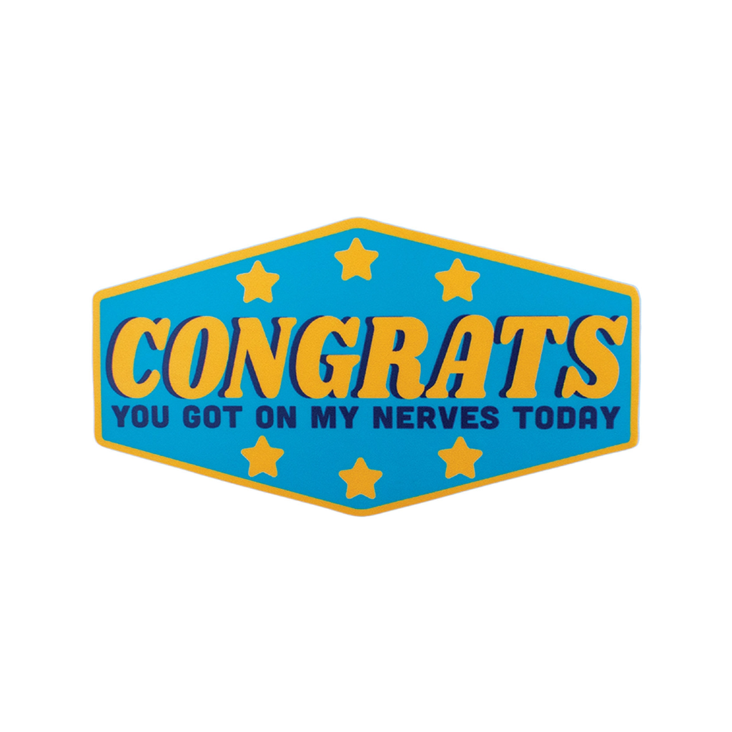 Congrats Sticker Retrograde Supply Co Impulse - Decorative Stickers