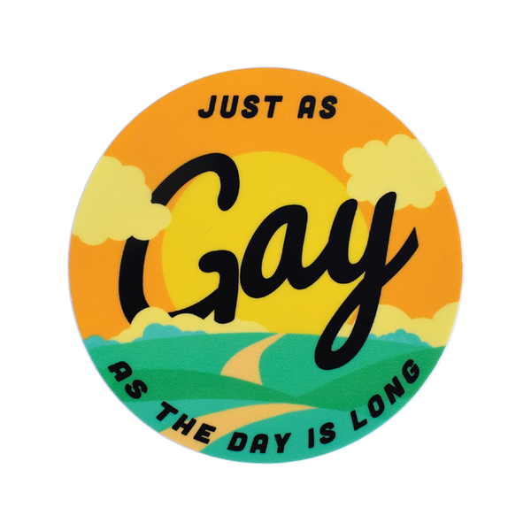 Just As Gay Sticker Retrograde Supply Co Impulse - Decorative Stickers