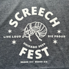 Screech Fest Short Sleeve Shirt - Heather Charcoal - Adult Sad Bear Studio Apparel & Accessories - Clothing - Adult - T-Shirts