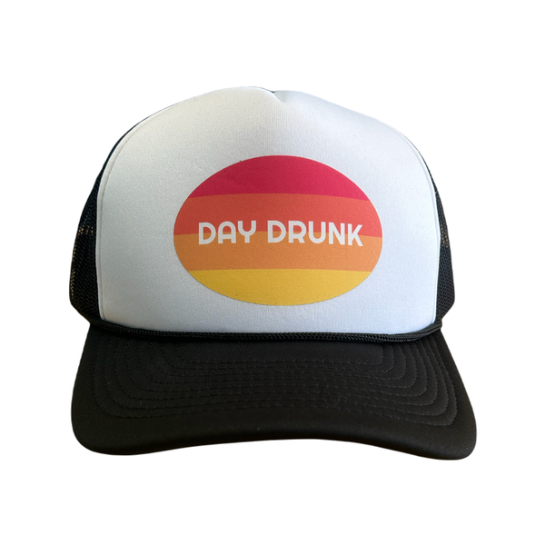 Day Drunk Trucker Hat - Adult Sad Bear Studio Apparel & Accessories - Summer - Adult - Hats