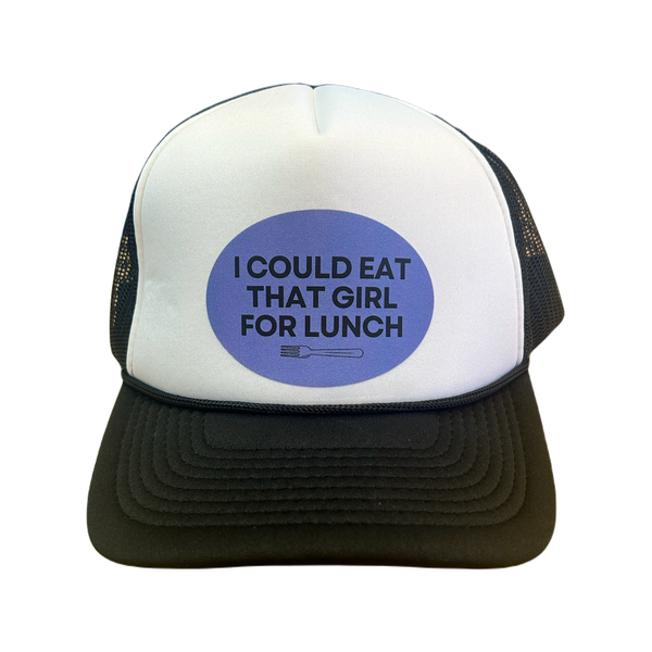 I Could Eat That Girl For Lunch Trucker Hat - Adult Sad Bear Studio Apparel & Accessories - Summer - Adult - Hats
