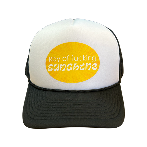 Ray Of Fucking Sunshine Trucker Hat - Adult Sad Bear Studio Apparel & Accessories - Summer - Adult - Hats