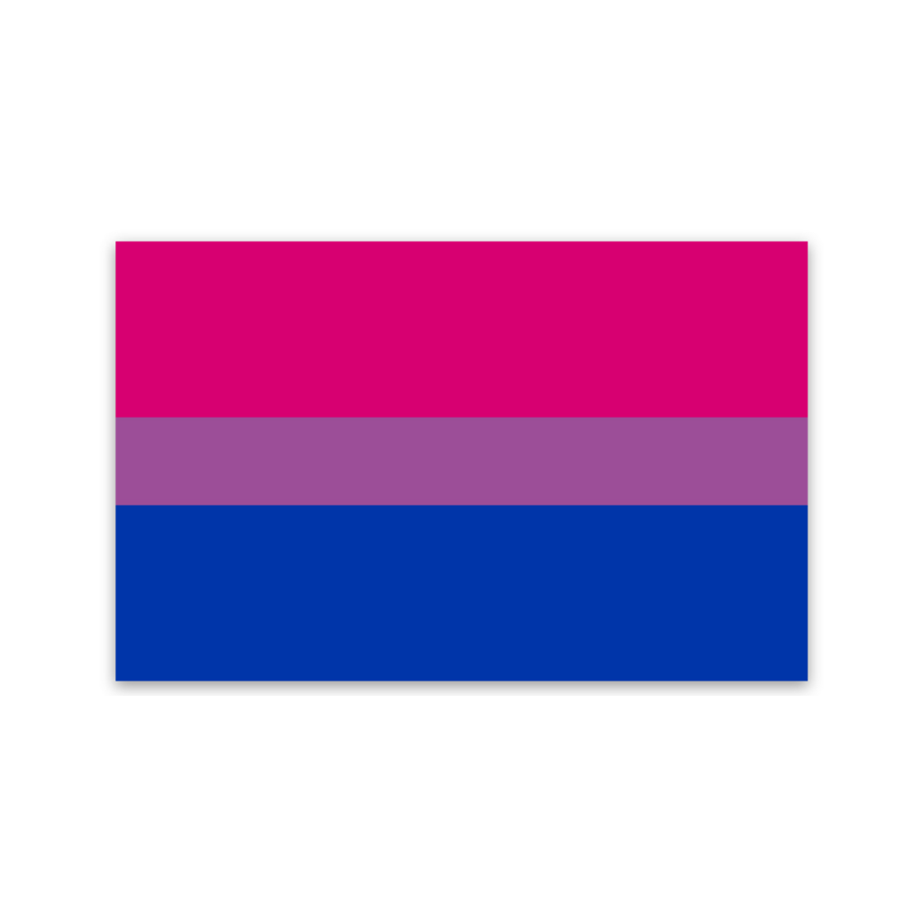 Bisexual Flag Sticker Sad Bear Studio Impulse - Decorative Stickers