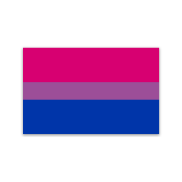 Bisexual Flag Sticker Sad Bear Studio Impulse - Decorative Stickers