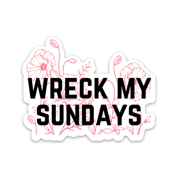 Maggie Wreck My Sundays Sticker Sad Bear Studio Impulse - Decorative Stickers