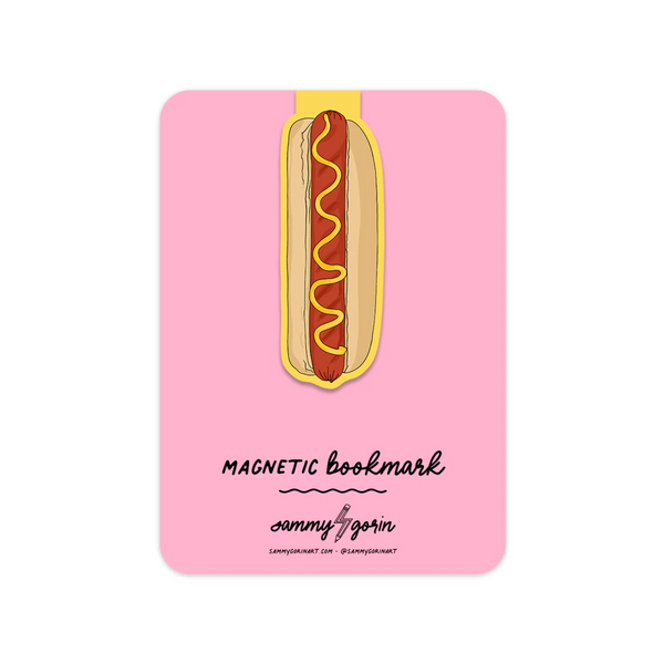 Hot Dog Magnetic Bookmark Sammy Gorin LLC Books