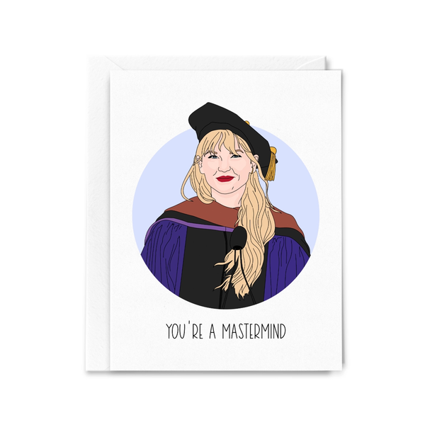 Taylor You're A Mastermind Graduation Card Sammy Gorin LLC Cards - Graduation