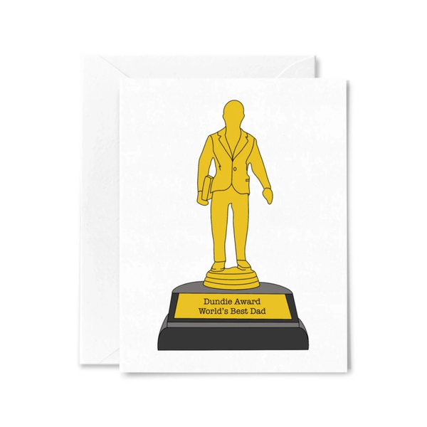 Dundie Award World's Best Dad Father's Day Card Sammy Gorin LLC Cards - Holiday - Father's Day