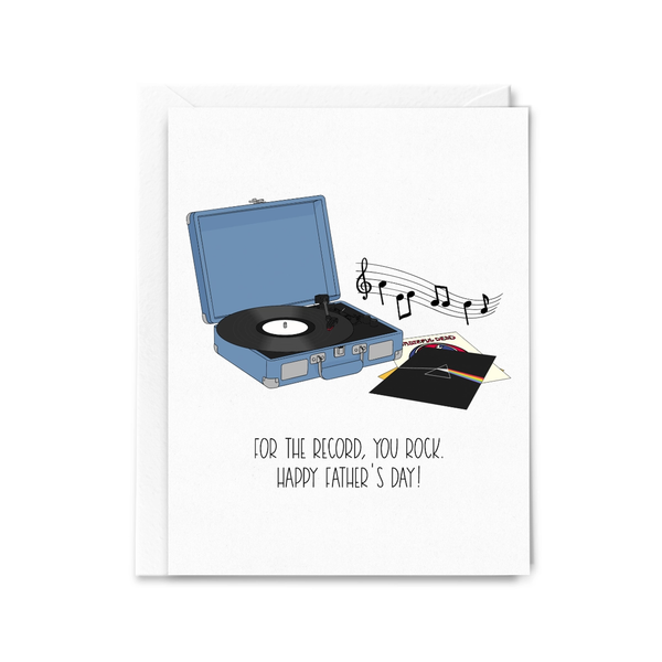 For The Record Father's Day Card Sammy Gorin LLC Cards - Holiday - Father's Day