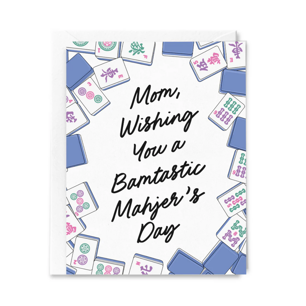 Wishing You a Happy Mahjer's Day Mahjong Mother's Day Card Sammy Gorin LLC Cards - Holiday - Mother's Day