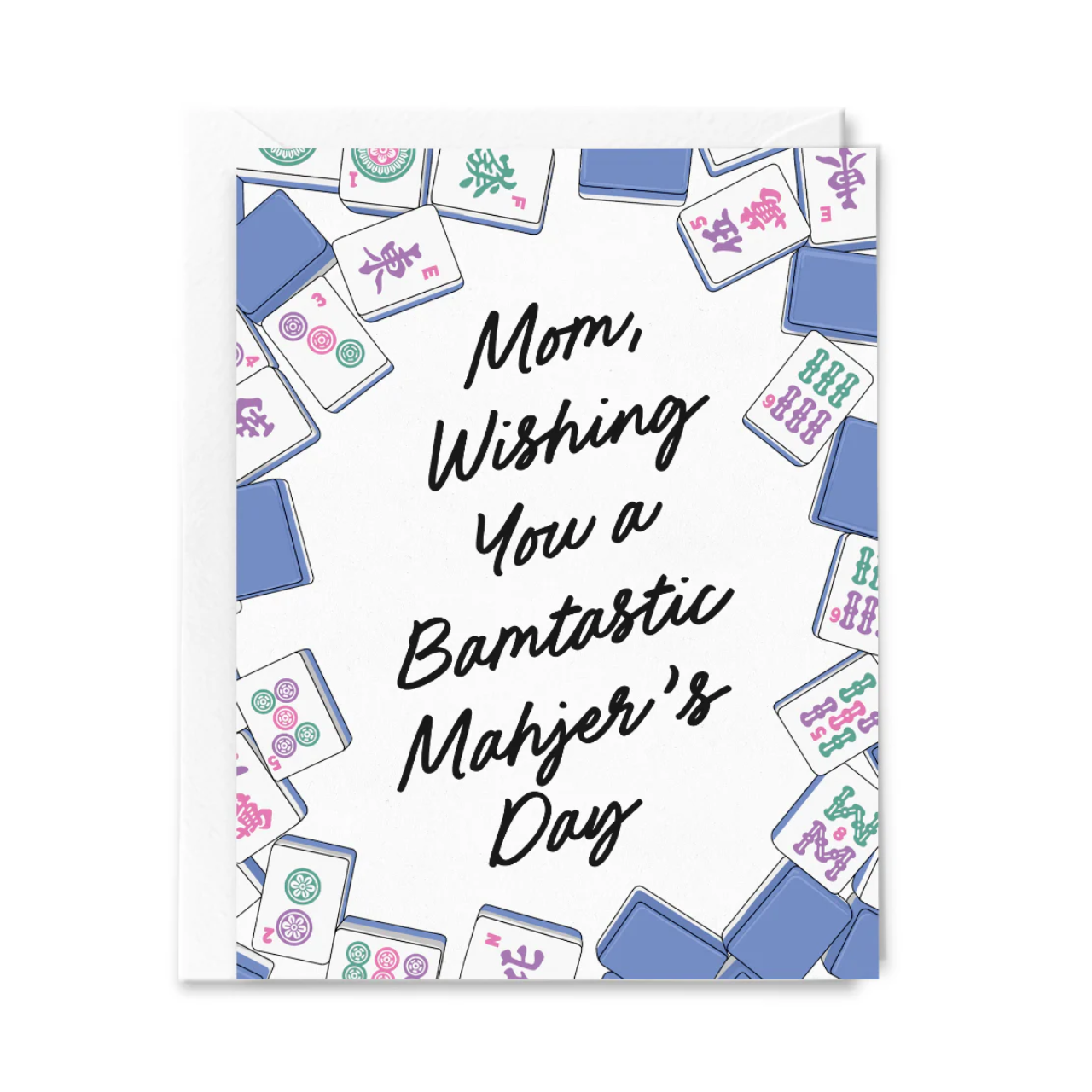 Wishing You a Happy Mahjer's Day Mahjong Mother's Day Card – Urban ...