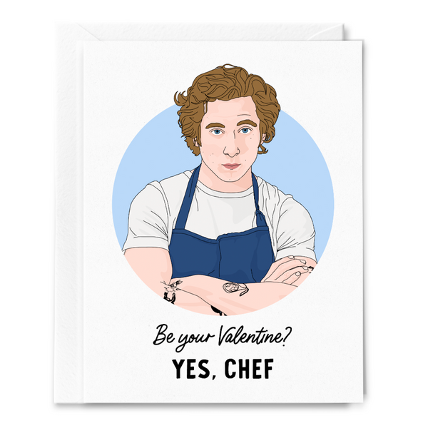 Yes Chef Valentine's Day Card Sammy Gorin LLC Cards - Holiday - Valentine's Day