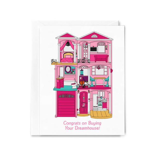 Buying Your Dreamhouse Barbie New Home Card Sammy Gorin LLC Cards - New Home