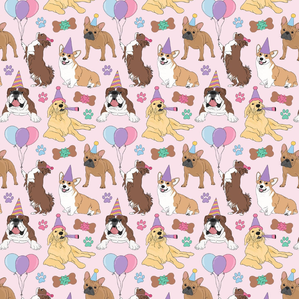 Let's Pawty Birthday Dogs Wrapping Paper Sammy Gorin LLC Gift Wrap & Packaging - Gift Wrap
