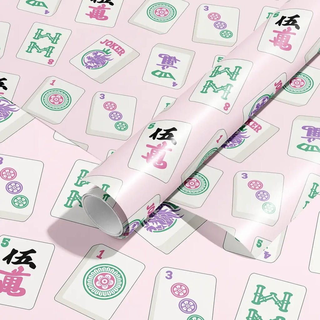Mahjong Tiles Wrapping Paper Sammy Gorin LLC Gift Wrap & Packaging - Gift Wrap