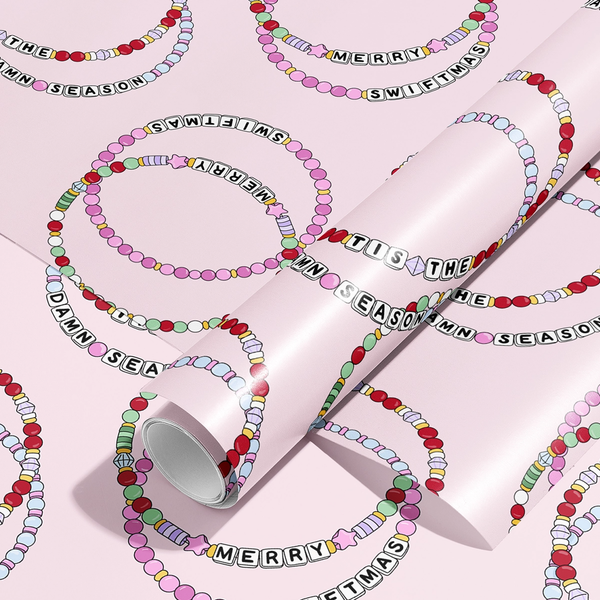 Taylor Friendship Bracelets Wrapping Paper Sammy Gorin LLC Gift Wrap & Packaging - Holiday - Christmas - Gift Wrap