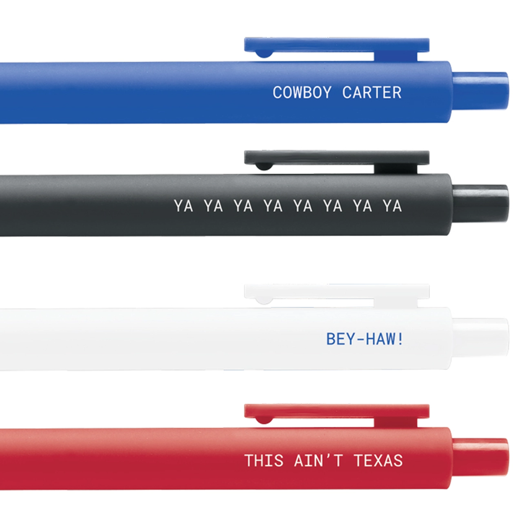 Beyonce Bey Haw Pen Set Sammy Gorin LLC Home - Office & School Supplies - Pencils, Pens & Markers