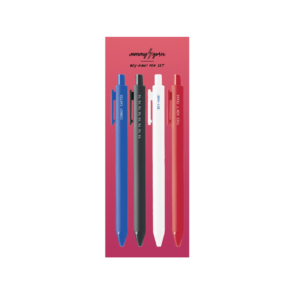 Beyonce Bey Haw Pen Set Sammy Gorin LLC Home - Office & School Supplies - Pencils, Pens & Markers