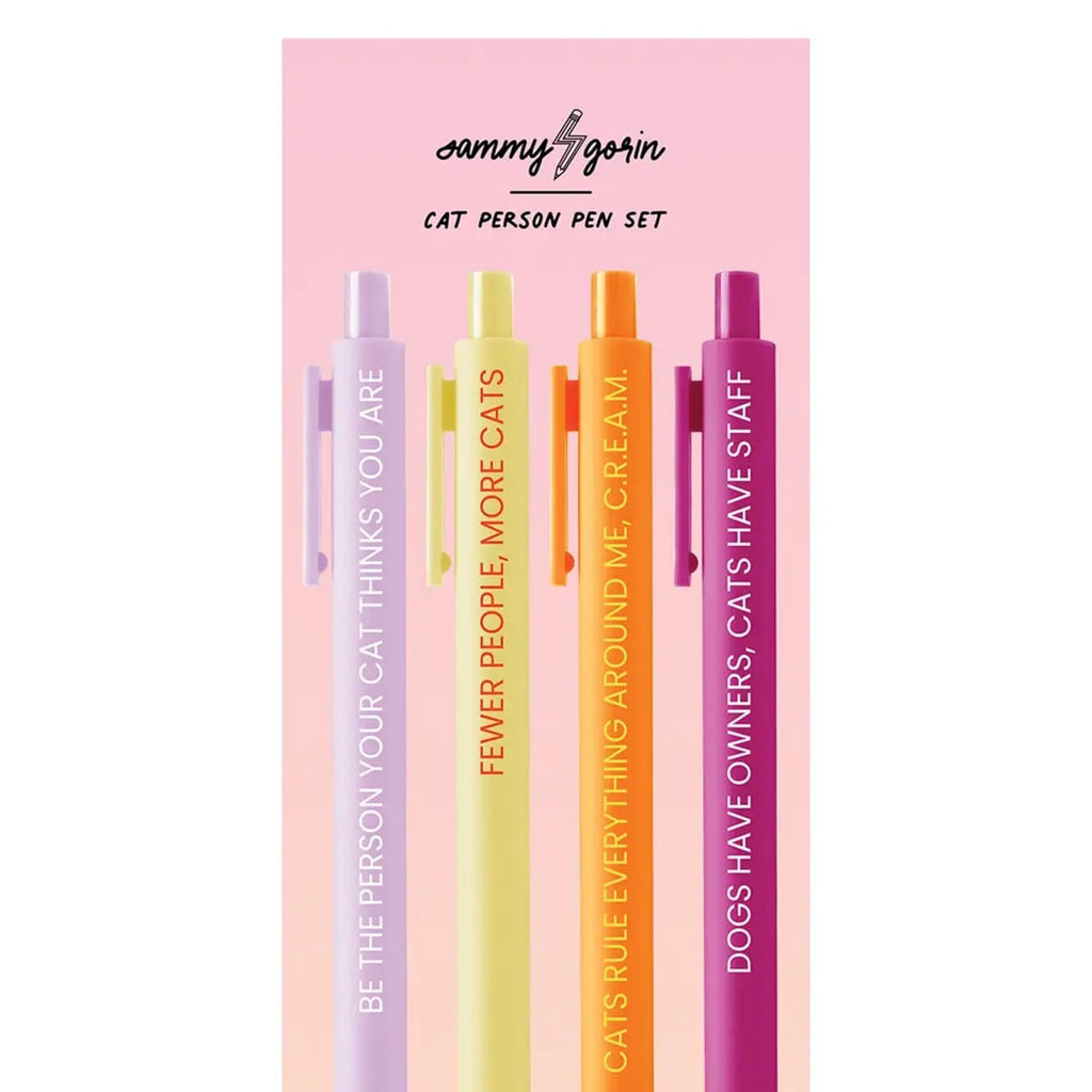 Cat Person Pen Set Sammy Gorin LLC Home - Office & School Supplies - Pencils, Pens & Markers