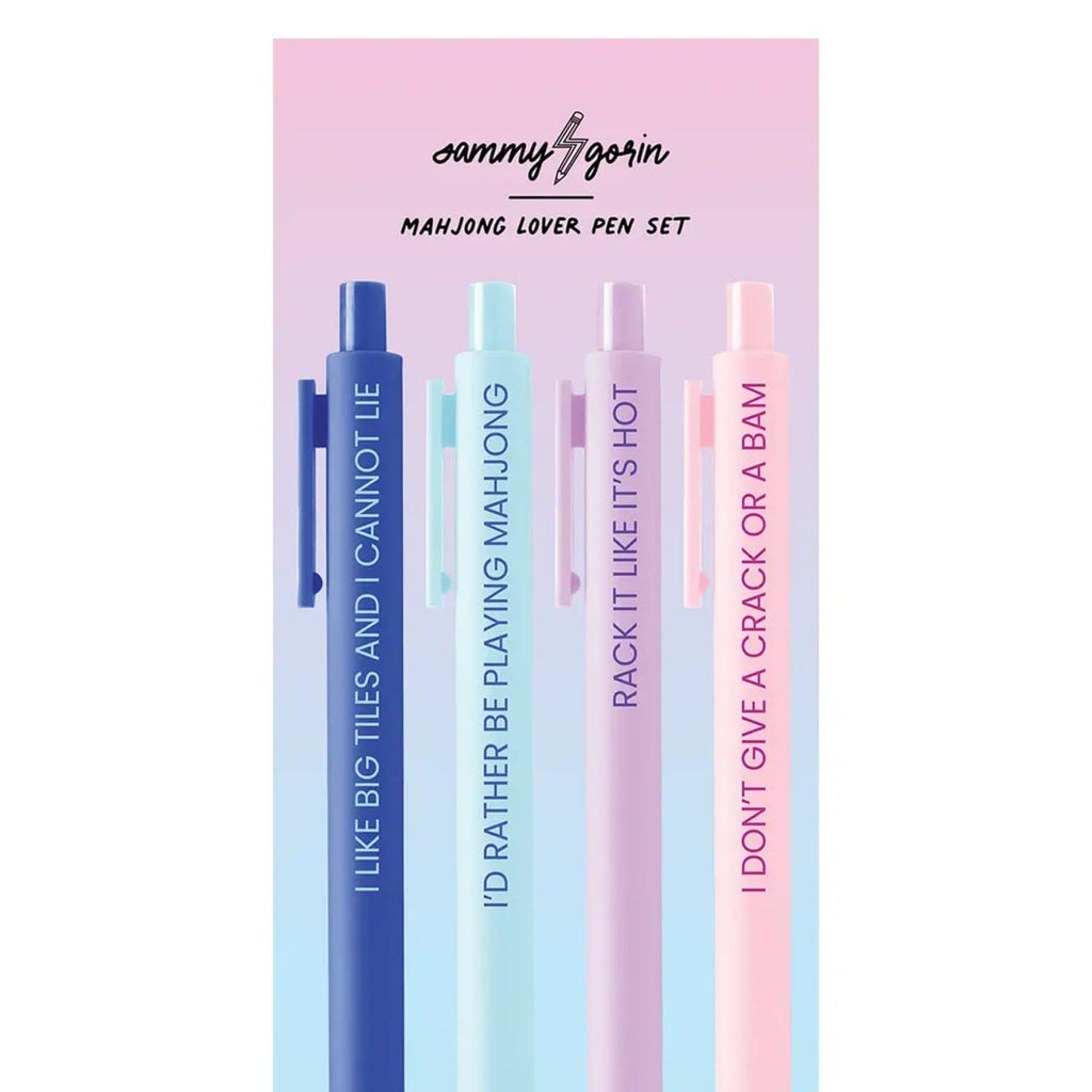 Mahjong Lover Pen Set Sammy Gorin LLC Home - Office & School Supplies - Pencils, Pens & Markers