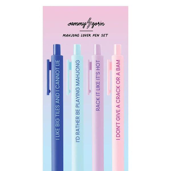 Mahjong Lover Pen Set Sammy Gorin LLC Home - Office & School Supplies - Pencils, Pens & Markers