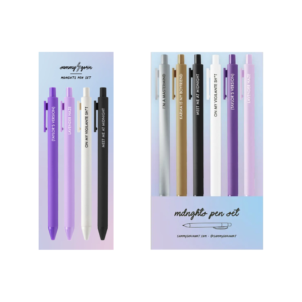 Pop Star Midnights Gel Pen Sets Sammy Gorin LLC Home - Office & School Supplies - Pencils, Pens & Markers